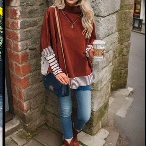 NWOT ChicWish stripped poncho